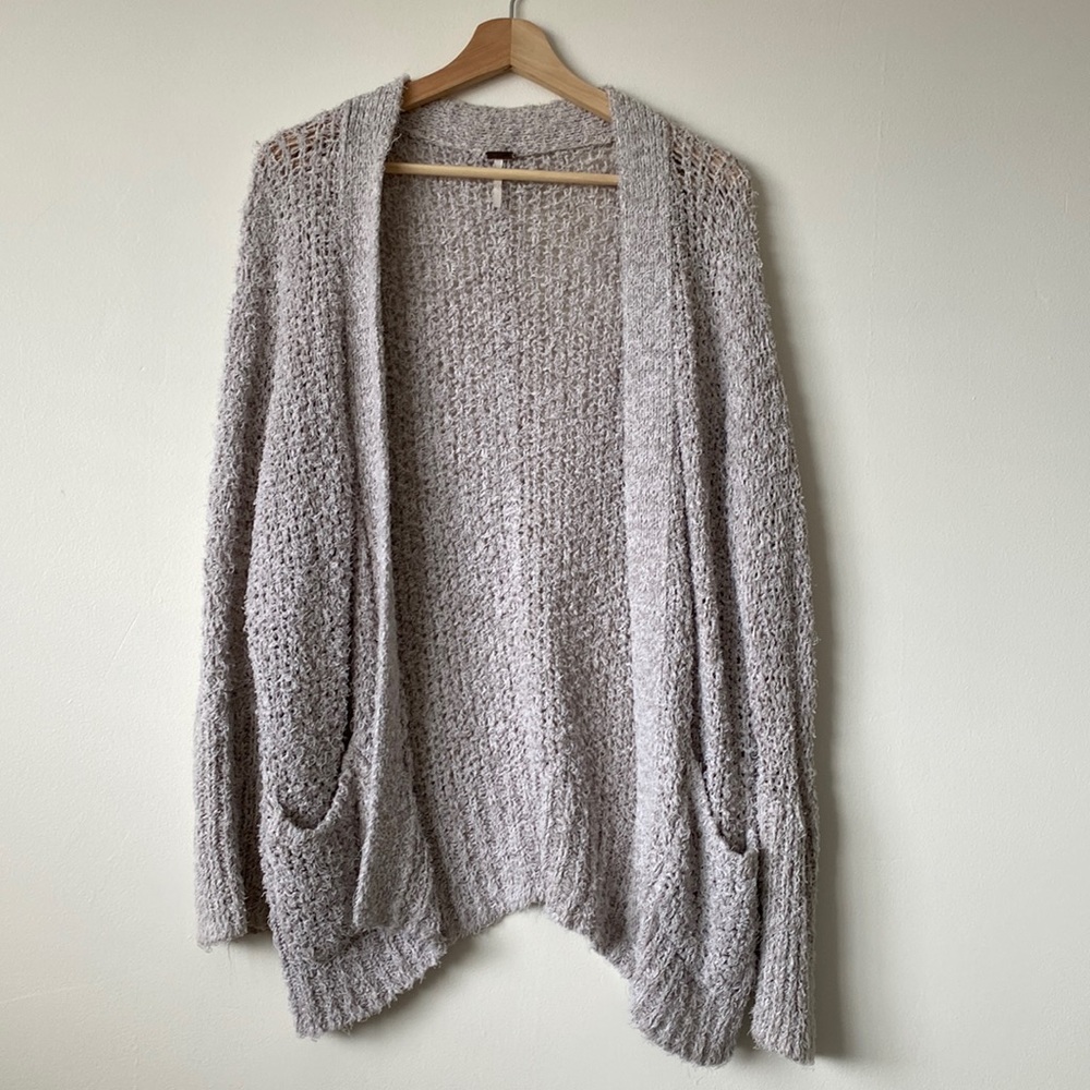 Free People Grey Cardigan